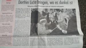 Adventsingen auf dem Kanzleitplatz in Appenzell - musikalische Leitung: Daniela Lendenmann
